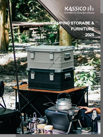 Catálogo de muebles de aluminio para campamento KASSICO 2025