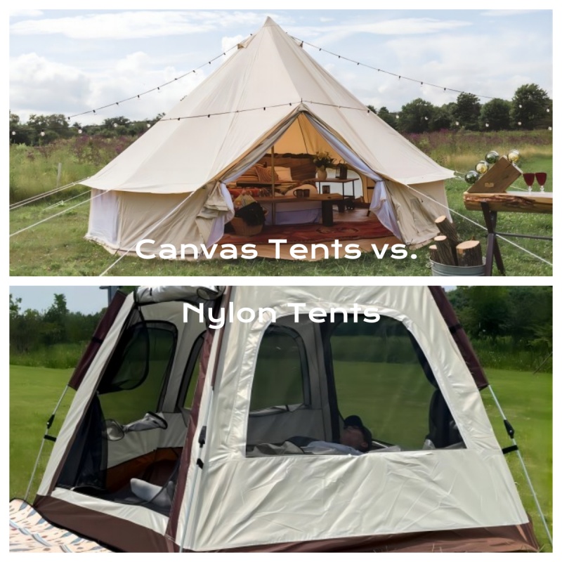 Carpas de lona vs. carpas de nailon