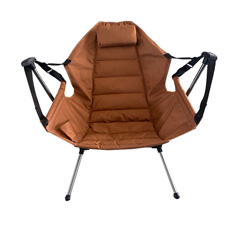 Silla de camping plegable ultraligera con estructura de aluminio