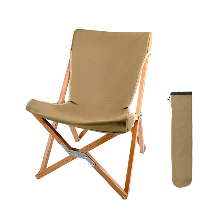 Silla de camping de madera