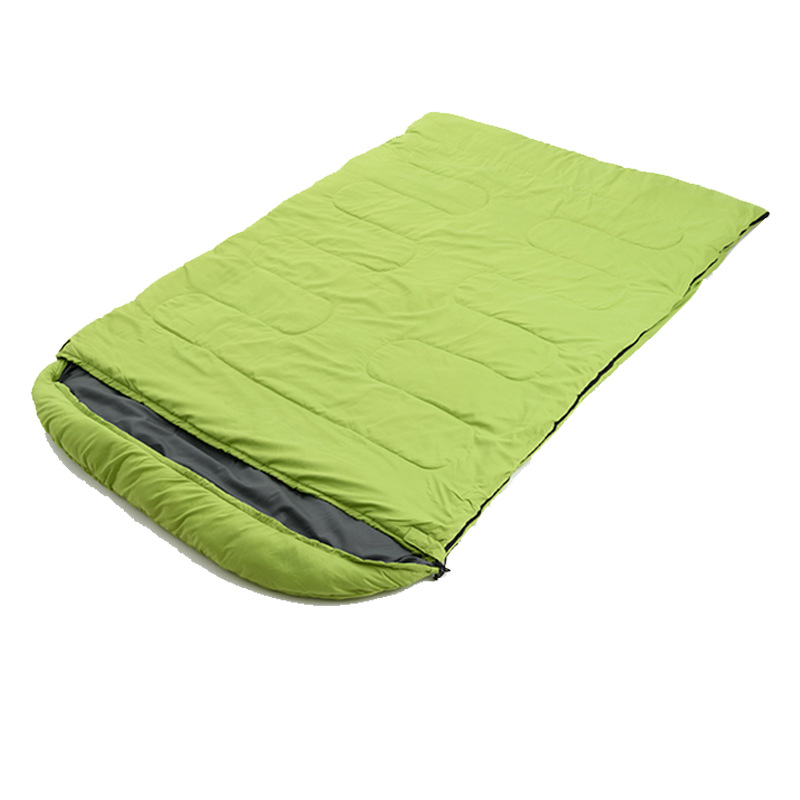 Saco de dormir ultraligero doble para acampar con almohadas