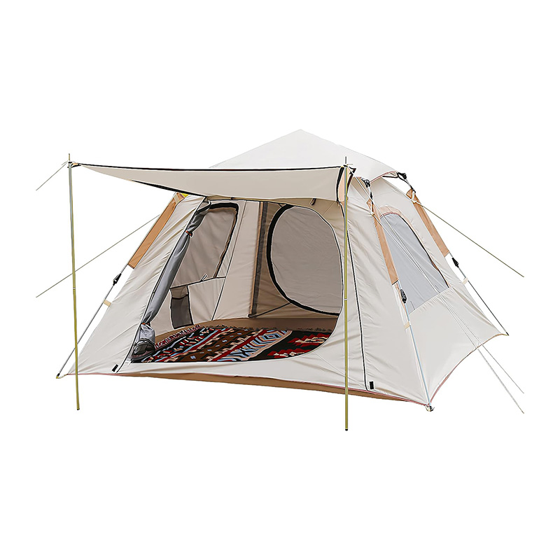 Tienda de campaña familiar automática para 2-4 personas con toldo