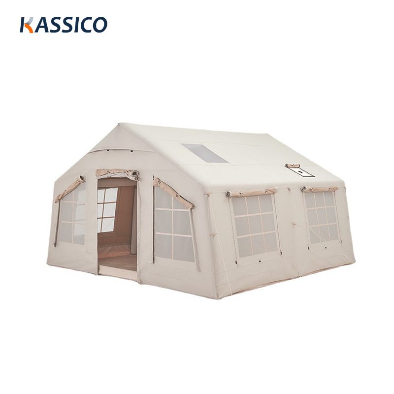 Tienda de campaña inflable de lujo de 13 m² para campings, acampadas familiares y fiestas