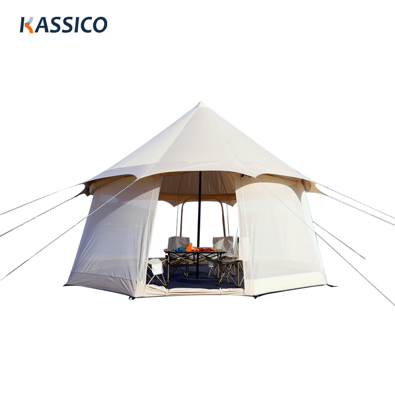 Tienda de campaña yurta mongola de lujo glamping