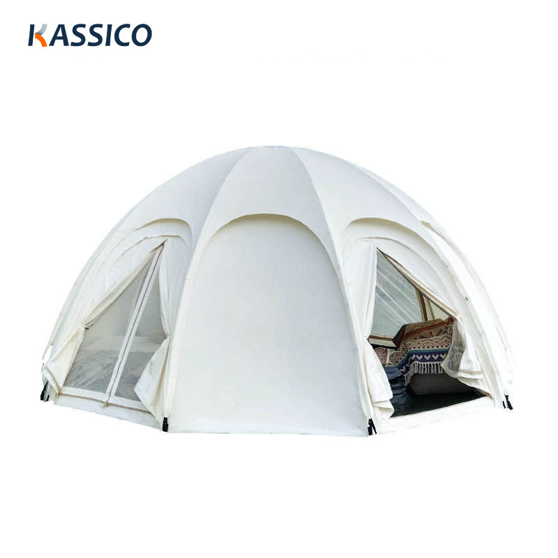 Tienda de campaña de lona de lujo Hemisphere para complejos turísticos y campings