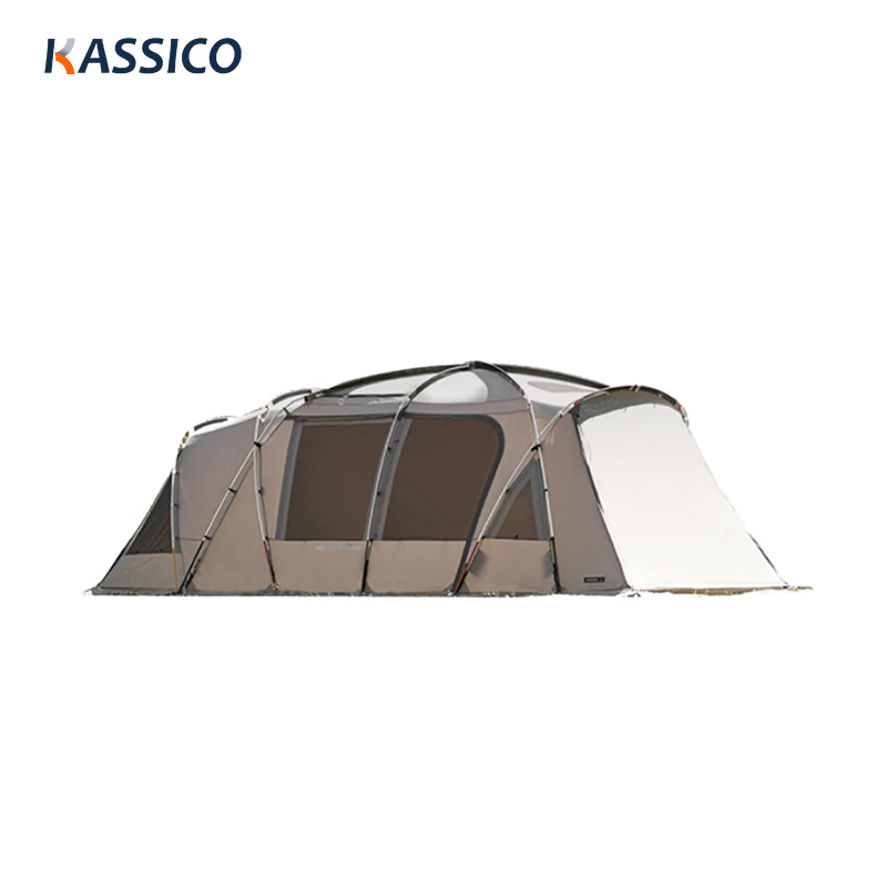 Tienda de campaña tipo túnel impermeable para 4-6 personas, dos habitaciones