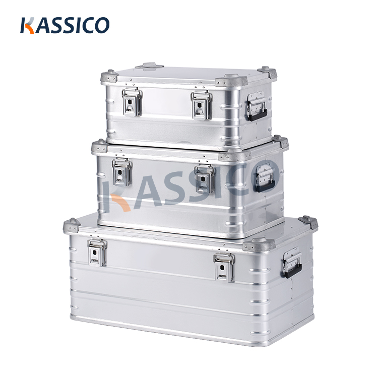 Cajas y estuches de almacenamiento de aluminio para acampar