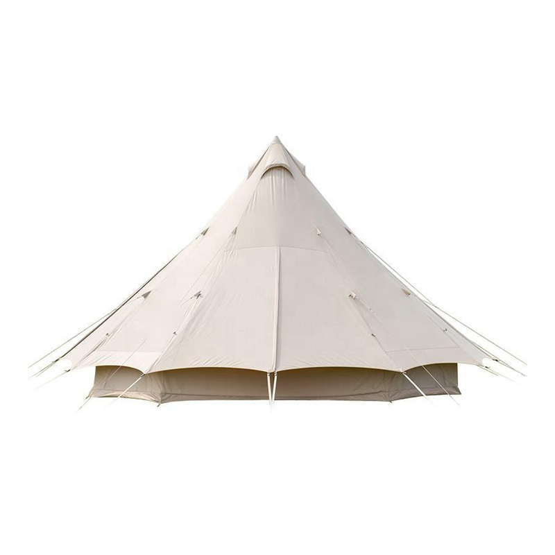 Tienda de campaña tipi con forma de pirámide india