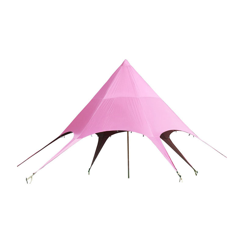 Tienda de campaña con toldo de estrellas personalizado y colorido
