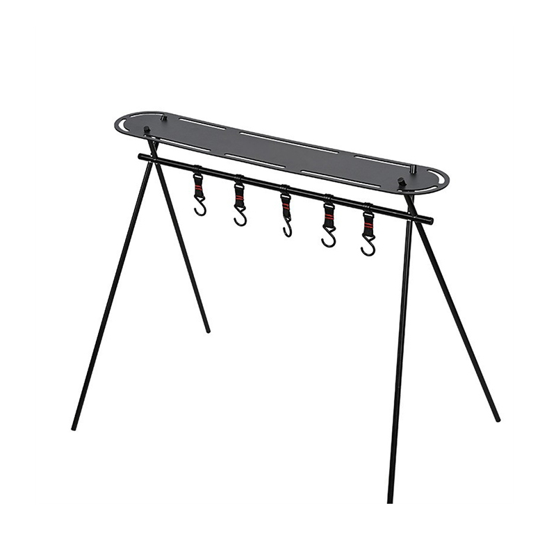 Estante de comedor de aluminio para acampar con tablero de estante