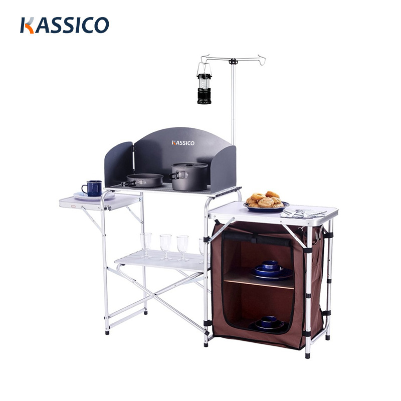 Mesa de cocina para acampar al aire libre