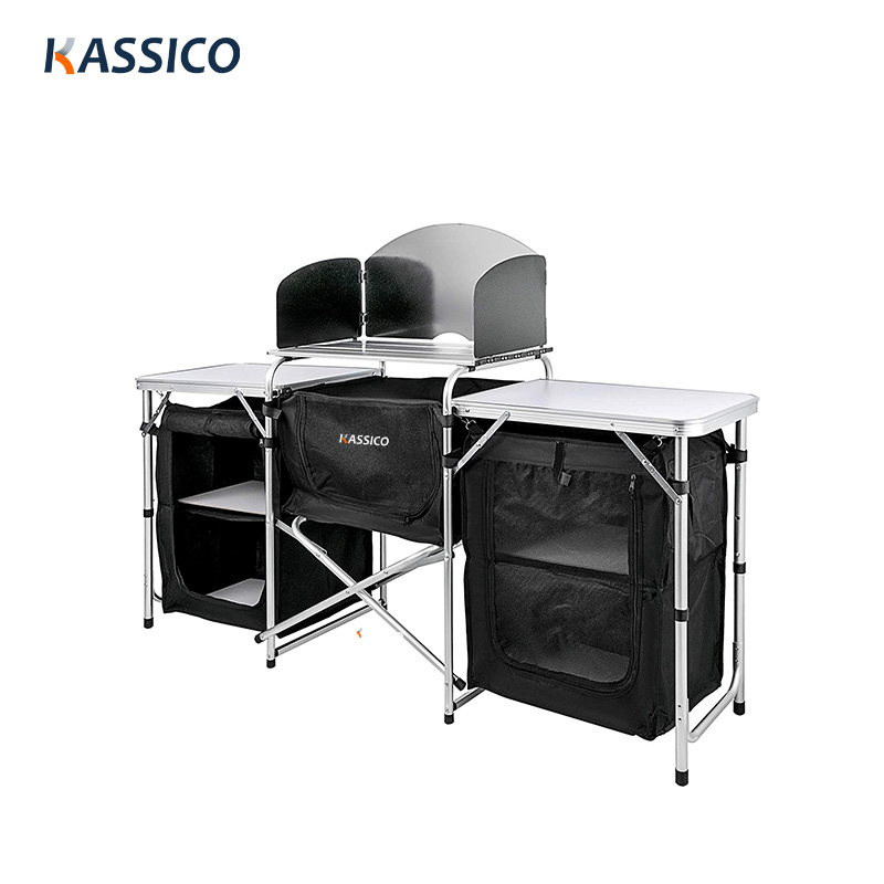Mesa de cocina portátil para picnics y barbacoas de campamento