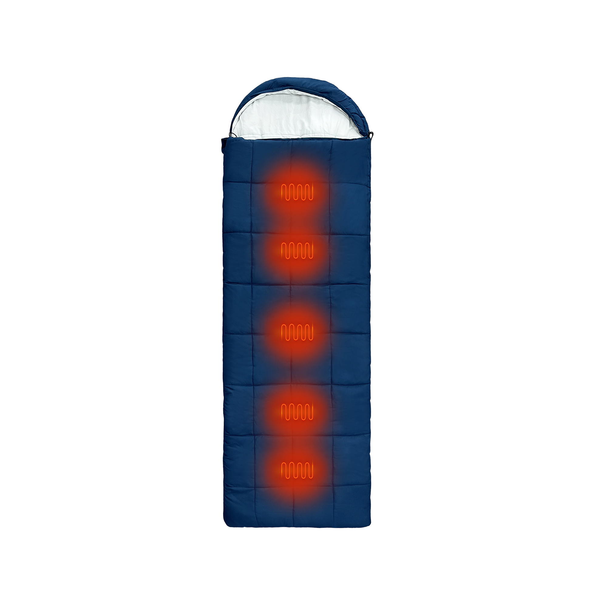 Saco de dormir para acampar con calefacción eléctrica tipo sobre