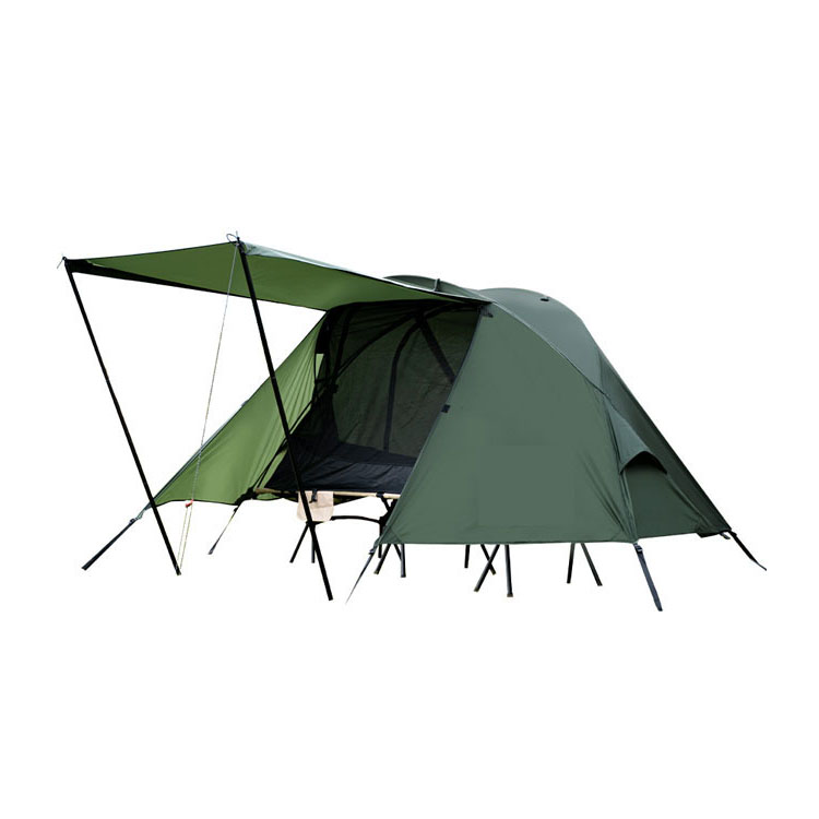Refugio para acampar individual con ventilación de verano
