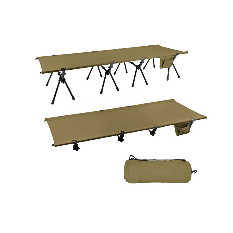 Cuna de viaje plegable para camping con bolsillo lateral