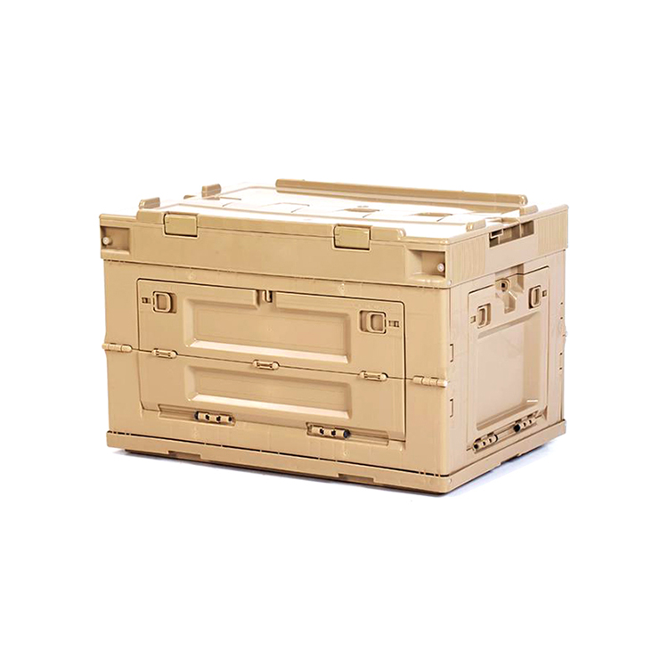 Caja de almacenamiento plegable de plástico multifuncional para acampar