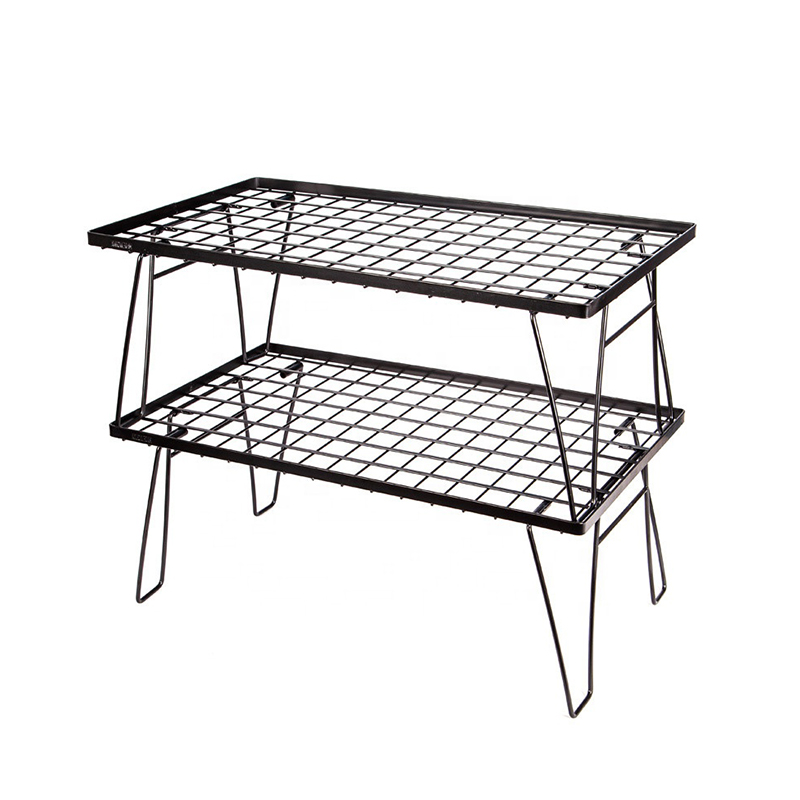 Mesa plegable de rejilla para picnic y acampada