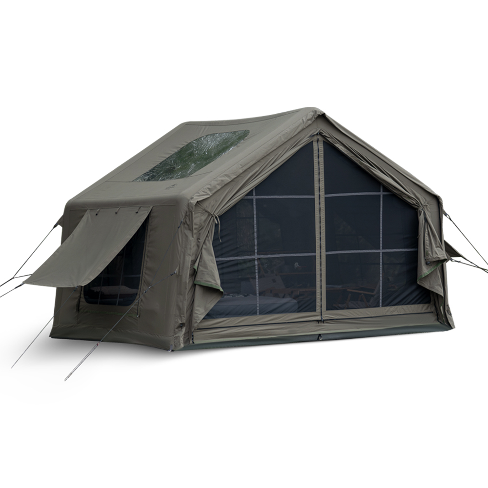 Tienda inflable tipo cabaña para acampar de 8 m²