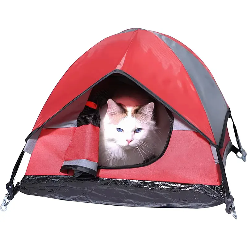 Tienda de campaña portátil para mascotas, para interior y exterior, con cama suave